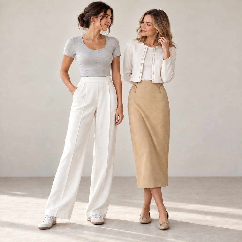 Butterick 3133 Column Midi Pencil Skirt Wide Leg Pants 20-24 Capsule Basic NewUC